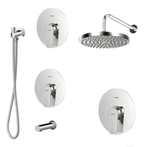 ست شیرآلات کسری مدل فیدل توکار مجموعه 6 عددی