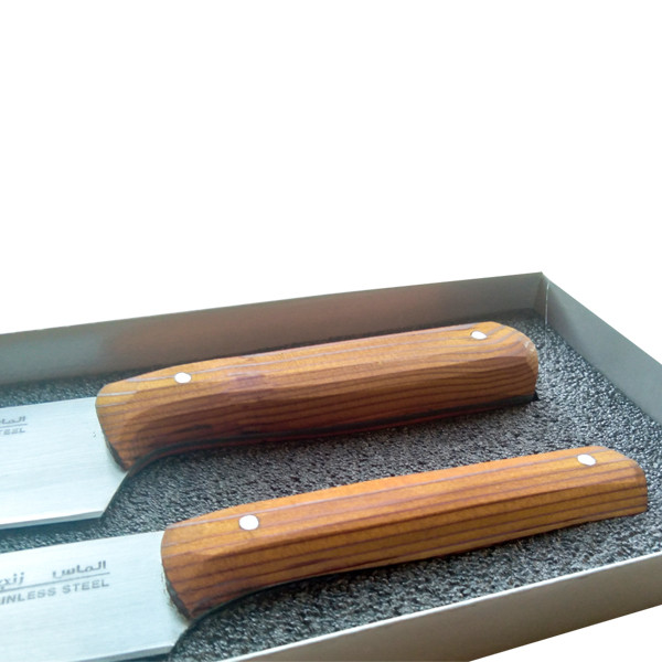 ست 2 پارچه چاقو آشپزخانه الماس زنجان مدل 01