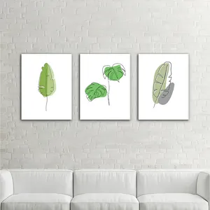 تابلو شاسی بکلیت طرح مینیمال برگ انجیری مدل SH-636 مجموعه 3 عددی