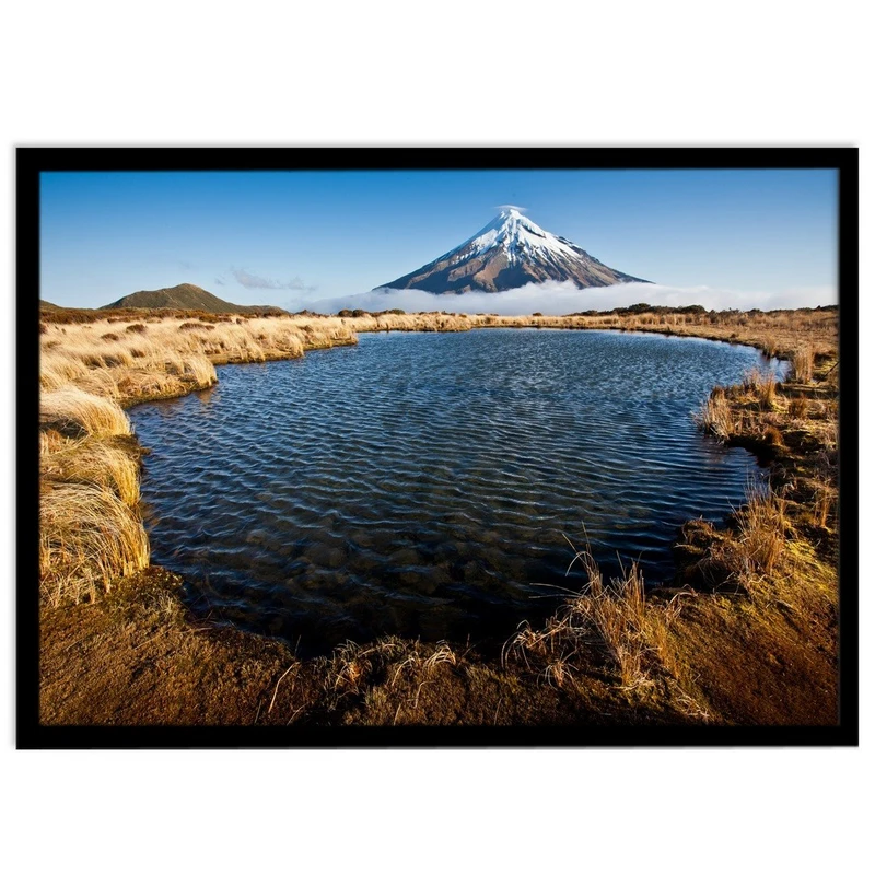 تابلو نوری بکلیت طرح طبیعت کوه و دریاچه مدل B-S1113