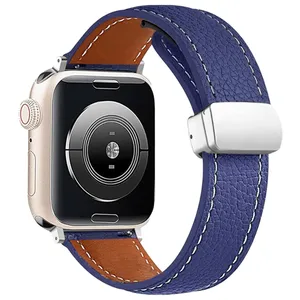 sprig band model Magnetic Leather SP suitable for Apple watch Series 4/5/6/Se size 44mm 