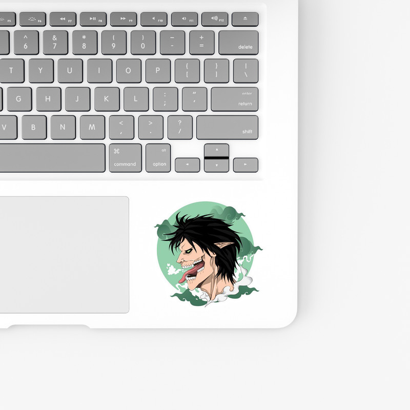 استیکر لپ تاپ و موبایل بووم طرح انیمه Attack On Titan مدل Eren Titan کد JD37