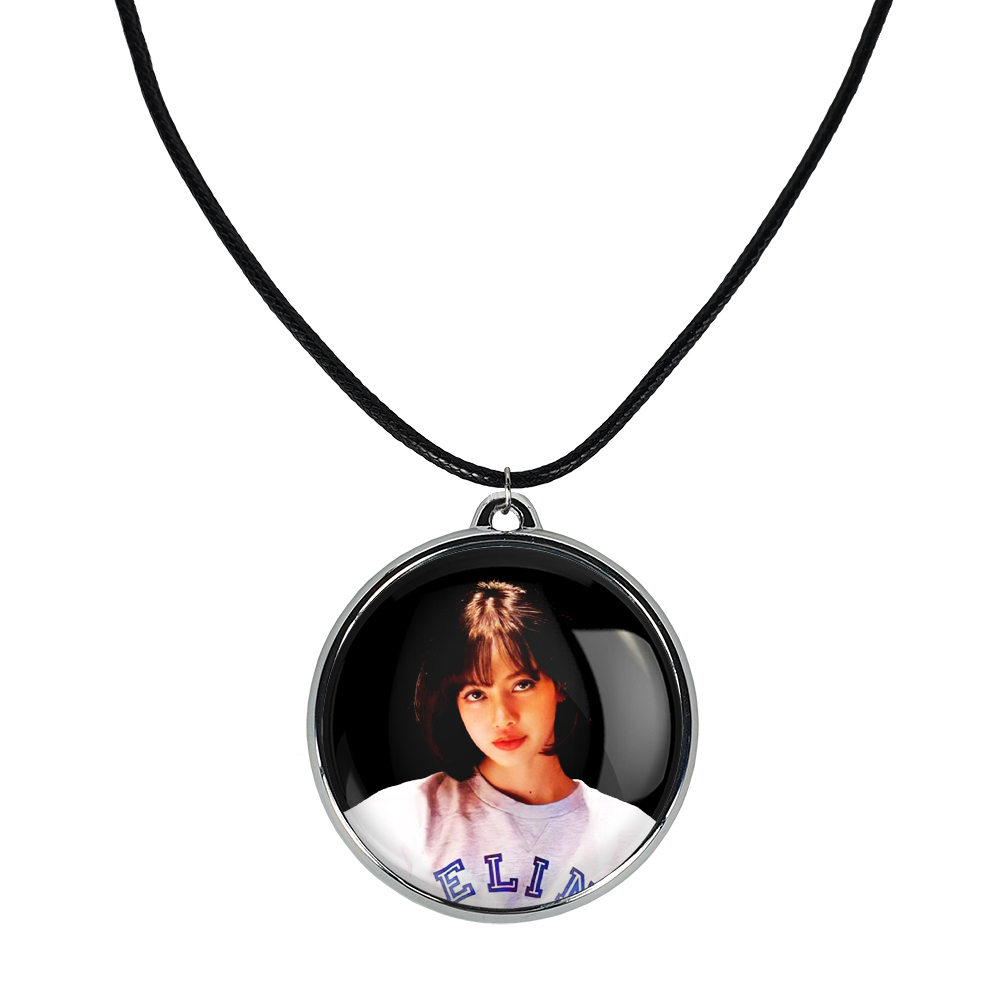 گردنبند خندالو مدل لیسا بلک پینک کد 1427614278