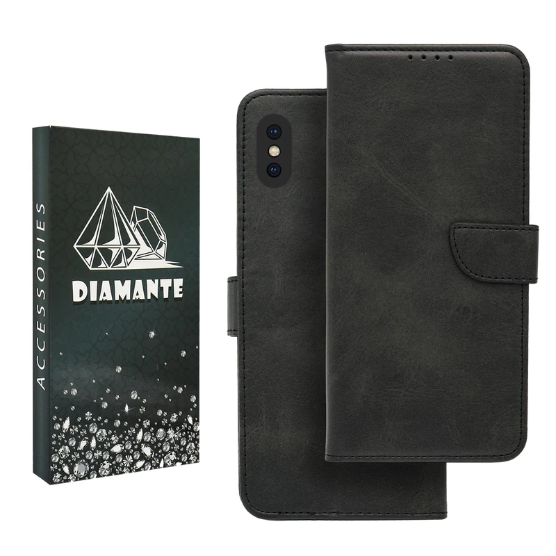 کیف کلاسوری دیامانته مدل Khoshi Bk مناسب برای گوشی موبایل اپل iPhone Xs
