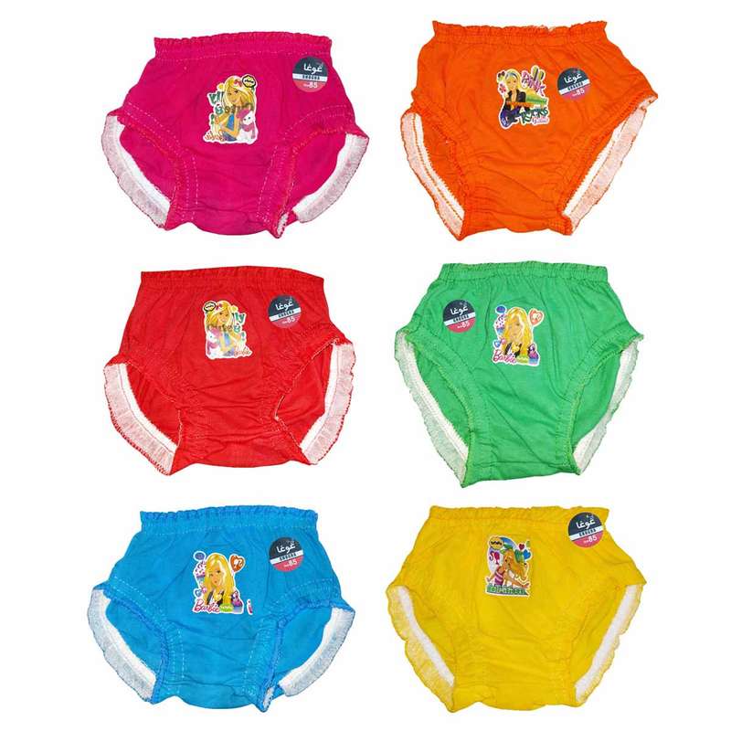 شورت دخترانه غوغا مدل نیم پا کد OOid-0192 مجموعه 6 عددی