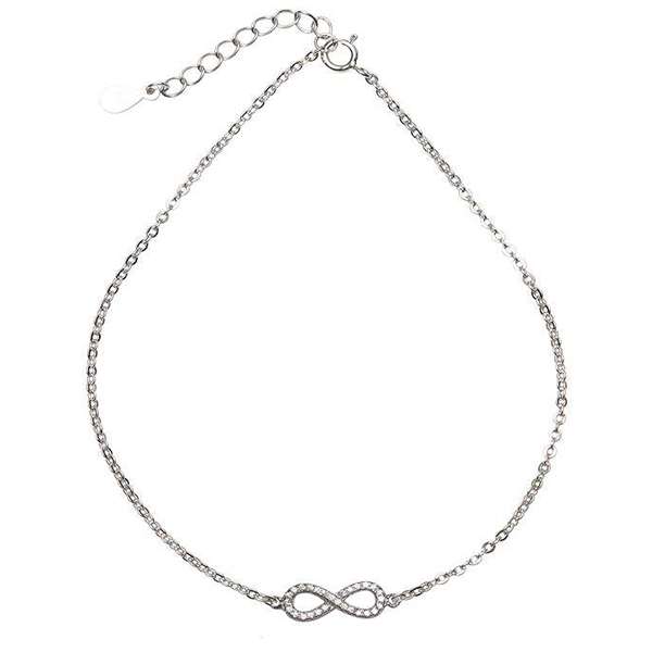 پابند نقره زنانه مدل paband80 پابند نقره زنانه مدل paband80