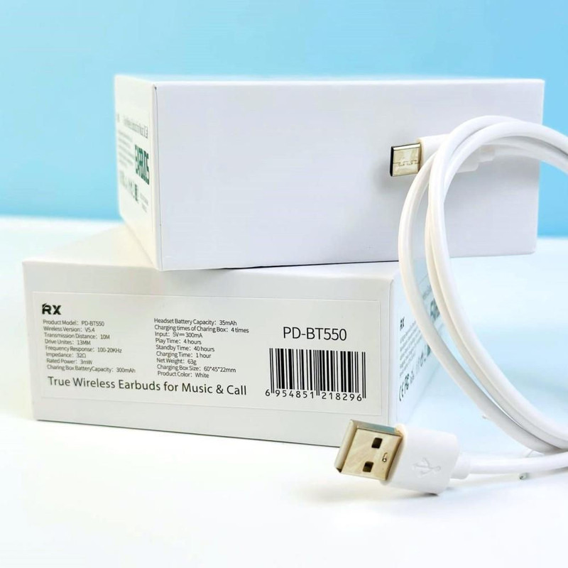 هدفون بلوتوثی آر ایکس مدل True Wireless 550