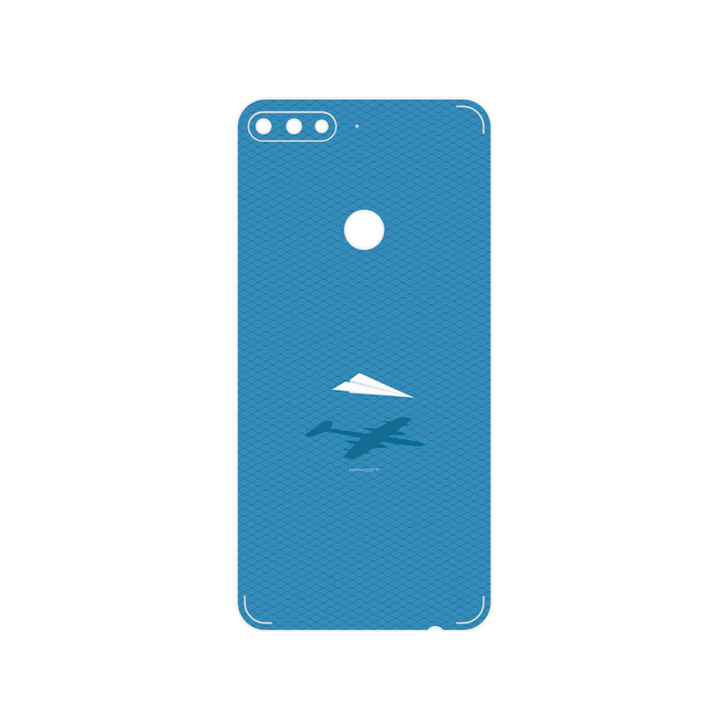 برچسب پوششی ماهوت مدل Minimal Paper Airplane مناسب برای گوشی موبایل هوآوی Y7 Prime 2018