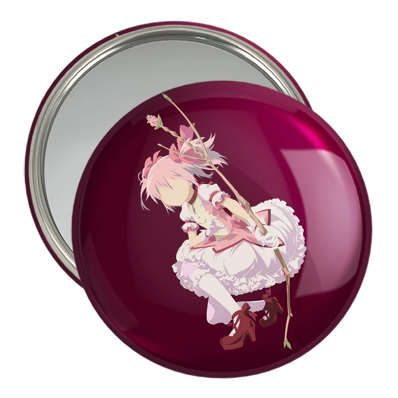 آینه جیبی خندالو مدل کانامه انیمه مادوکا مجیکا Madoka Magica  کد 18365