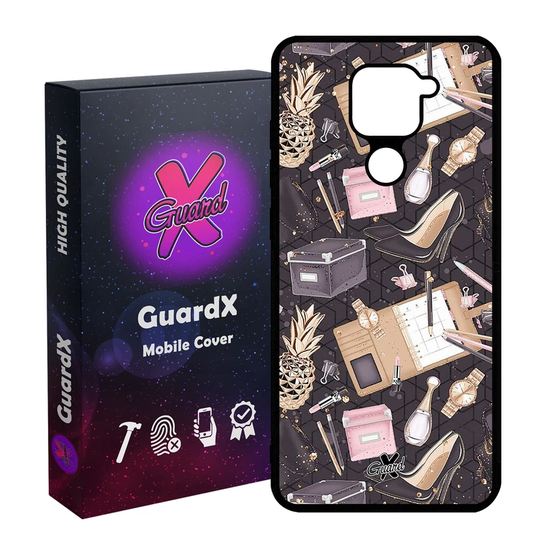 کاور گارد ایکس طرح دخترانه مدل Glass10310 مناسب برای گوشی موبایل شیائومی Redmi Note 9