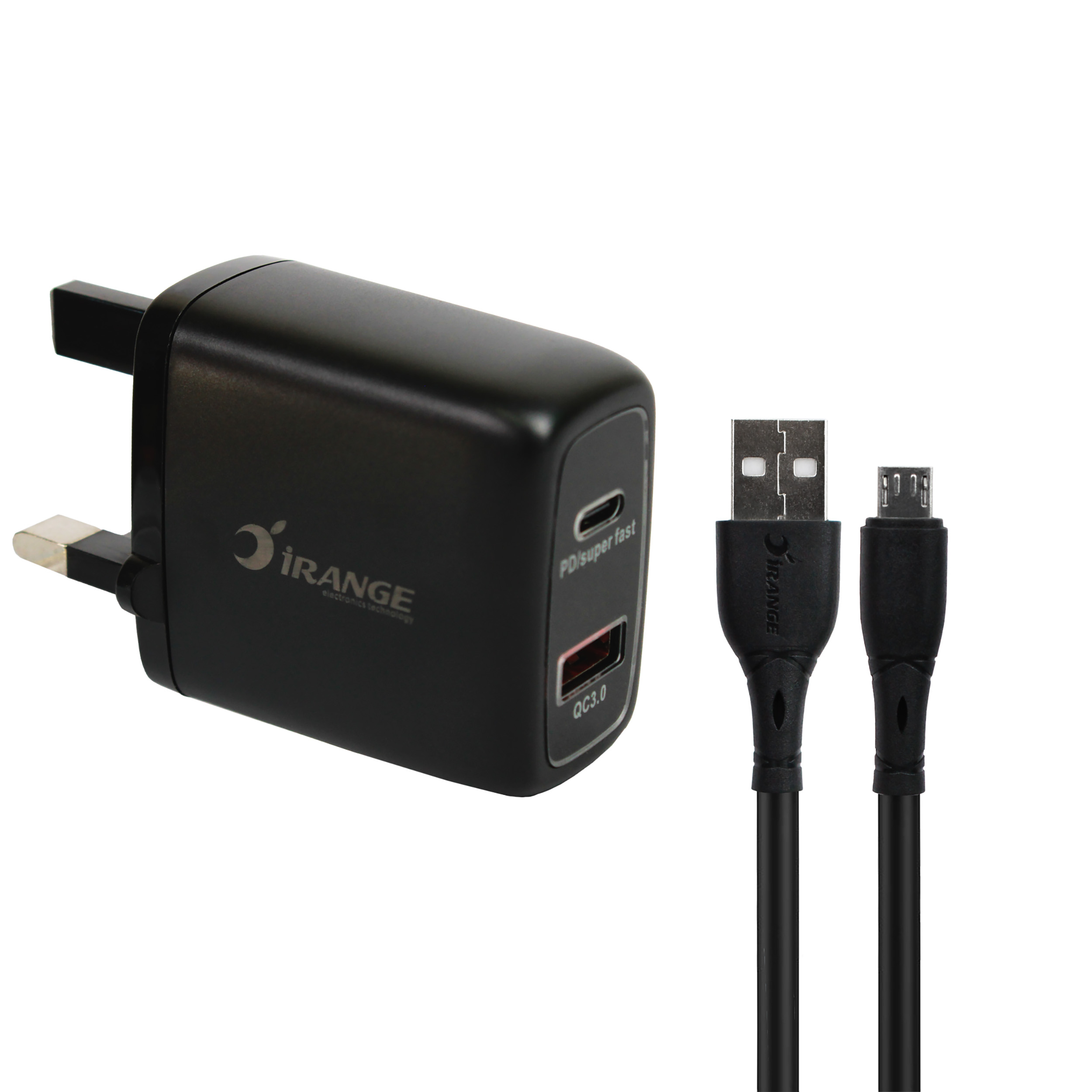 شارژر دیواری 45 وات 2 پورت آیرنج مدل LC 136 به همراه کابل USB‑C 1 شارژر دیواری 45 وات 2 پورت آیرنج مدل LC 136 به همراه کابل USB‑C