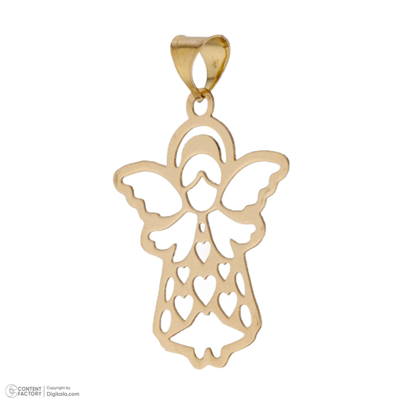 آویز گردنبند طلا 18 عیار دخترانه طلای مستجابی مدل 55120