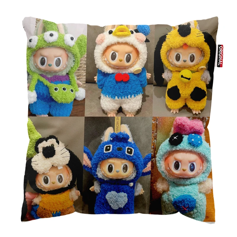 کوسن پاد آفرین مدل عروسک لبوبو کد PK301721 سایز 30*30 سانتی متر