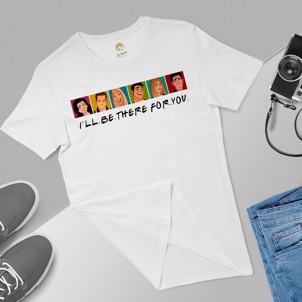 تی شرت آستین کوتاه مردانه هومرو مدل TW420 طرح فرندز - - 6