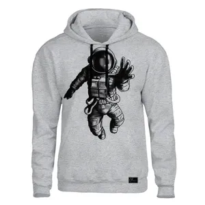 هودی مردانه مدل فضا کد Z0B389 رنگ طوسی