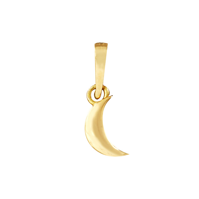 آویز گردنبند طلا 18 عیار زنانه الی گالری طرح هلال ماه