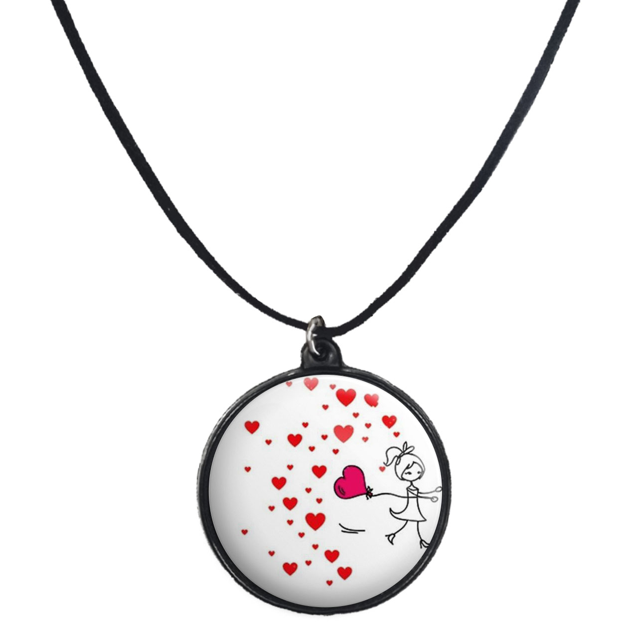 گردنبند پرمانه طرح عاشقانه کد pmb.1245 مدل دو طرفه