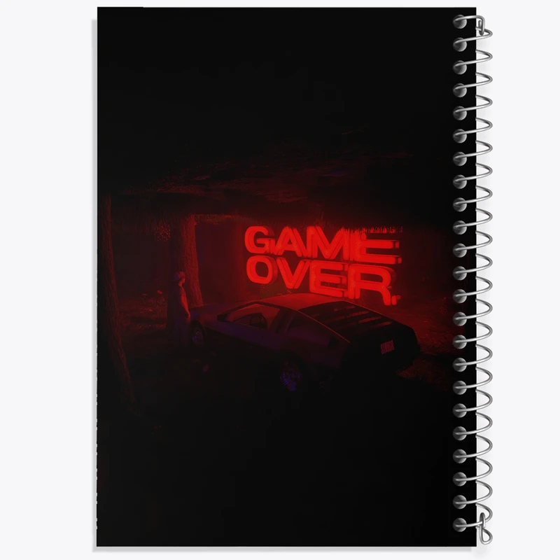دفتر لیست خرید 50 برگ خندالو طرح Game Over کد N4930