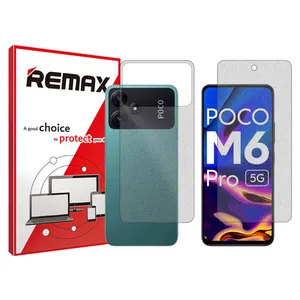 Remax HyMTT model matte screen protector suitable for Xiaomi Poco M6 Pro 5G mobile phone along with the back protector
