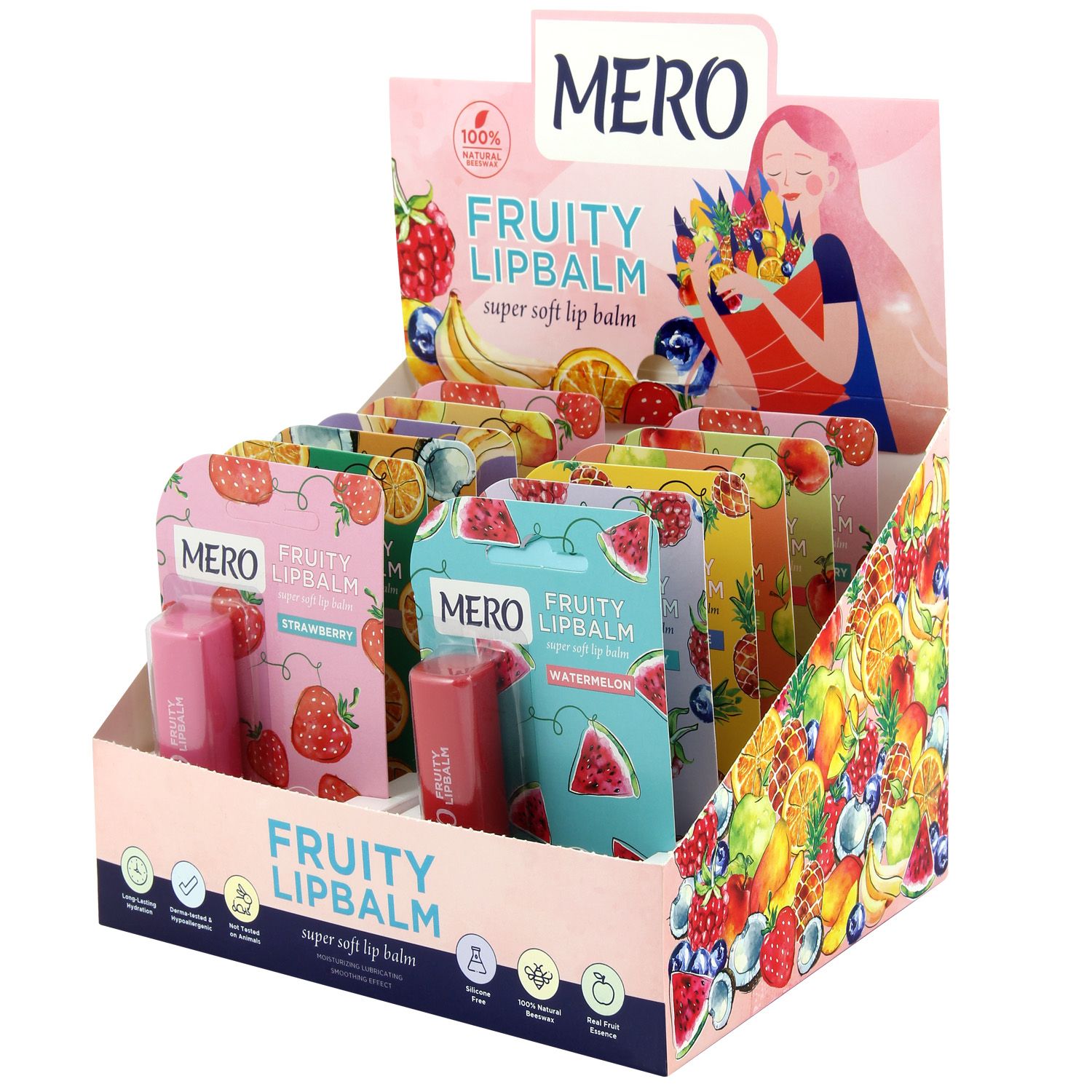 بالم لب مرو مدل Fruity Box مجموعه 12 عددی -  - 2
