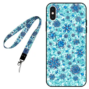 Megafone Snow Flake 0014 Cover For Apple iPhone X / XS With Neckband
