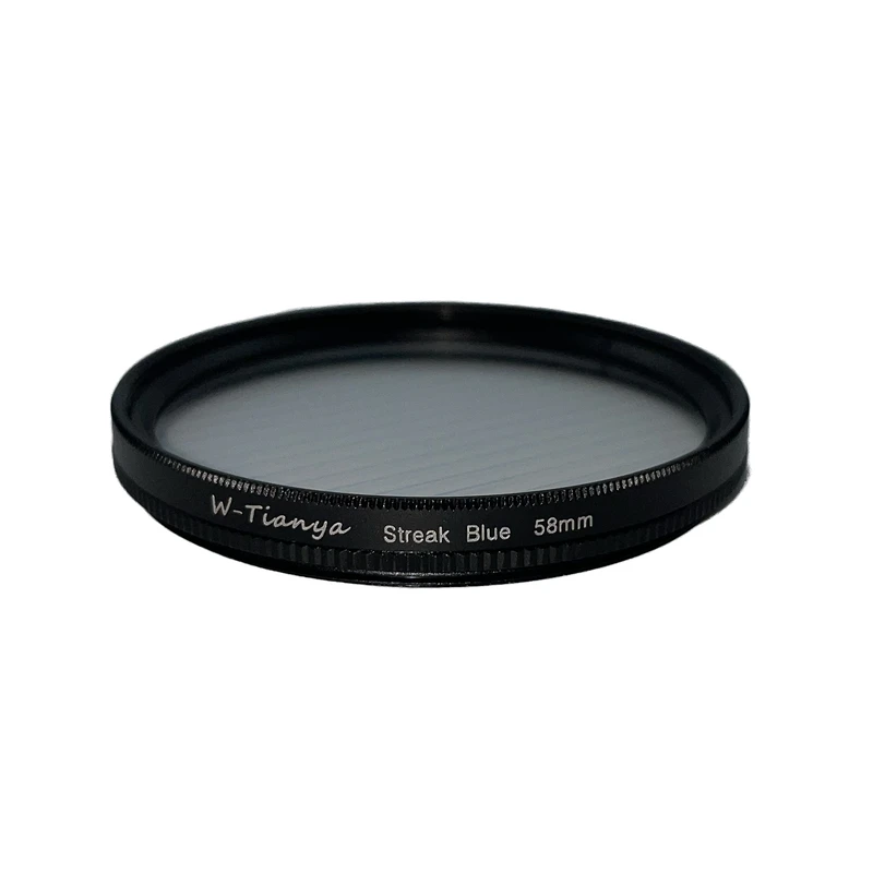 فیلتر لنز تی اند وای مدل LINEAR STAR STREAK BLUE-58MM