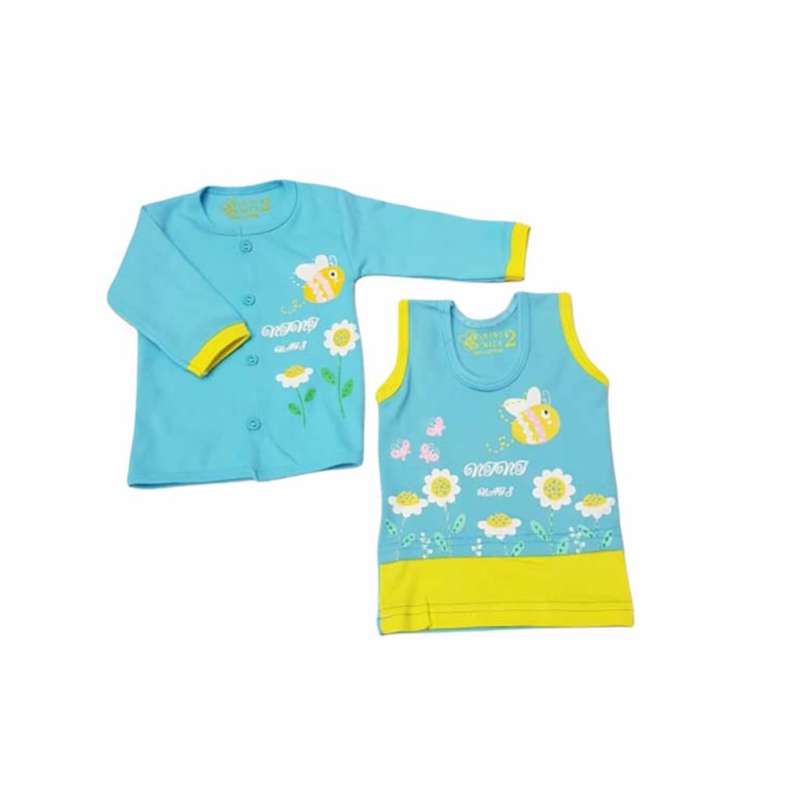 ست تاپ و شومیز نوزادی مدل زنبور L2