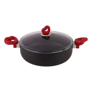 قابلمه زرساب مدل کوتاه قلبی کد GH-426KG سایز 26 