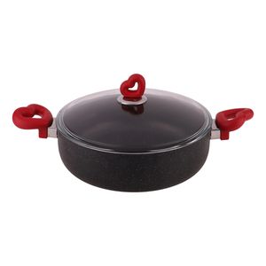 قابلمه زرساب مدل کوتاه قلبی کد GH-426KG سایز 26