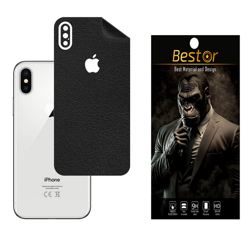 برچسب پوششی بستور مدل Leather-b مناسب برای گوشی موبایل اپل IPHONE X10/XS10S