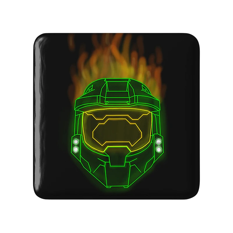 مگنت خندالو طرح بازی هیلو (Halo) مدل مربعی کد 31480