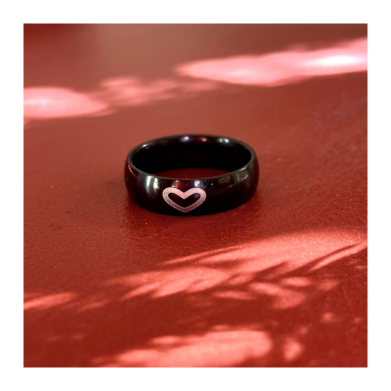 انگشتر مدل قلب استیل