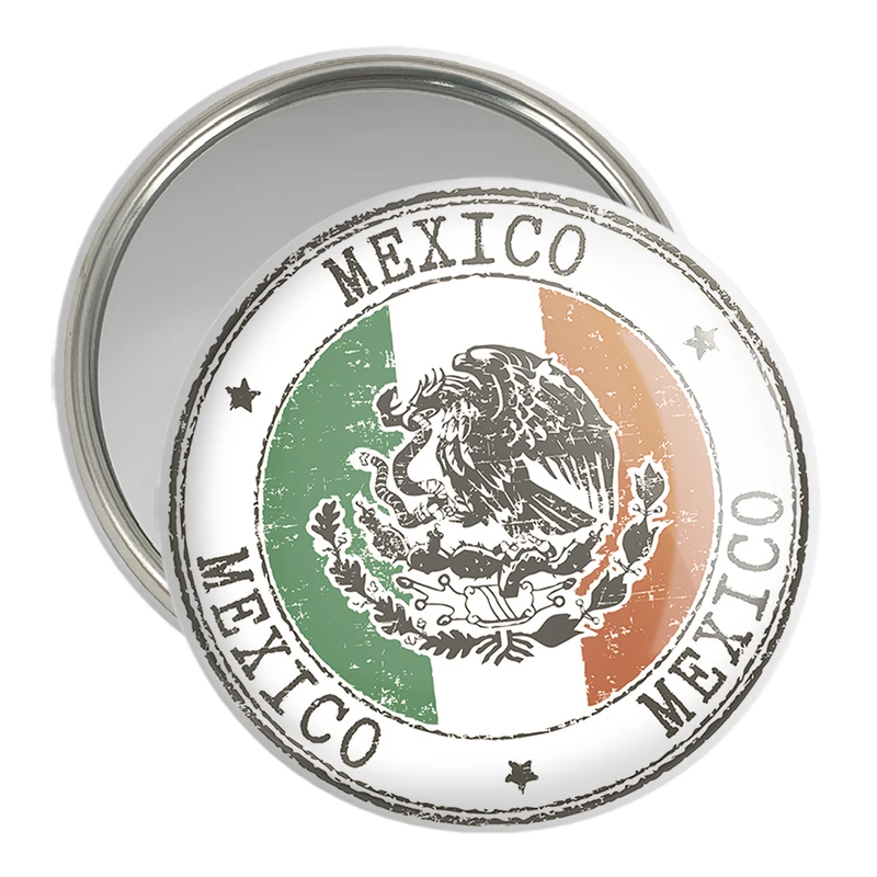 آینه جیبی خندالو مدل پرچم مکزیک  کد 20488