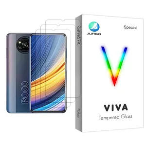Junbo Viva Glass MIX003 Screen Protector For Xiaomi Poco X3 Pro Pack Of 3