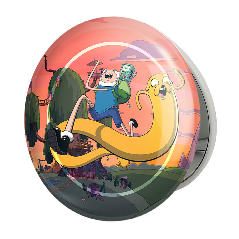 آینه جیبی خندالو طرح جیک و فین وقت ماجراجویی Adventure Time مدل تاشو کد 20829 