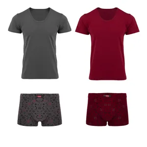 ست شورت و زیرپوش مردانه کیان تن پوش مدل 112818 مجموعه 2 عددی 