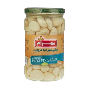 ترشی سیر حبه مروارید مهرام - 700 گرم 