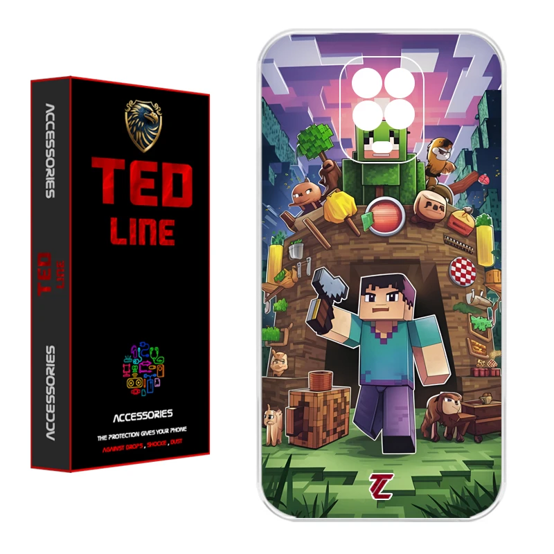 کاور تدلاین طرح ماینکرفت کد 1193 مناسب برای گوشی موبایل شیائومی Redmi Note 9S / Note 9 Pro