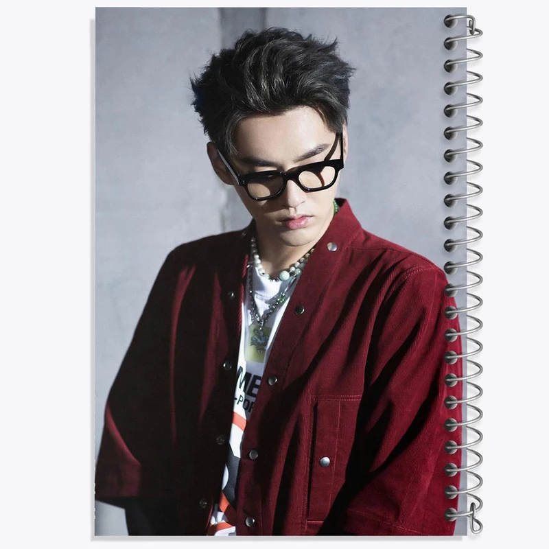 دفتر مشق 50 برگ خندالو مدل کریس وو گروه اکسو EXO کد 13432