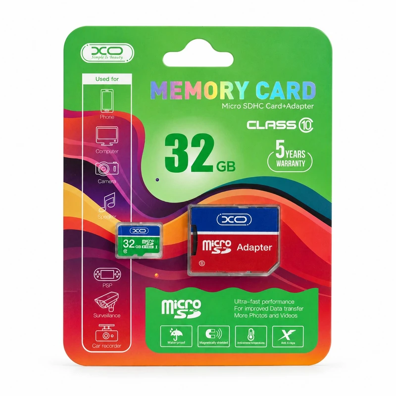 کارت حافظه microSDXC سن دیسک مدل XO-026 کلاس 10 استاندارد UHS-I U1 سرعت 80MBps ظرفیت 32 گیگابایت به همراه آداپتور SD