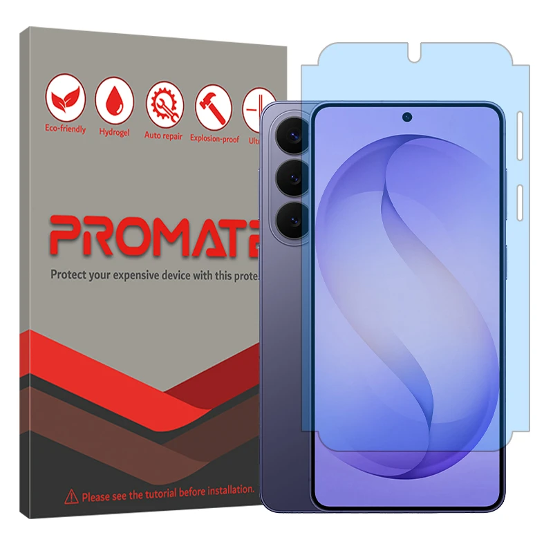 محافظ صفحه نمایش مات آنتی بلو پرومیت مدل هیدروژلی مناسب برای گوشی موبایل سامسونگ Galaxy S26