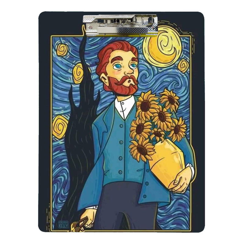 تخته شاسی طرح ونگوک شب پرستاره کد 515 سایز A4