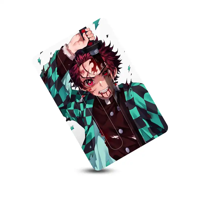 استیکر کارت پیکسل میکسل مدل انیمه شیطان کش تانجیرو زخمی