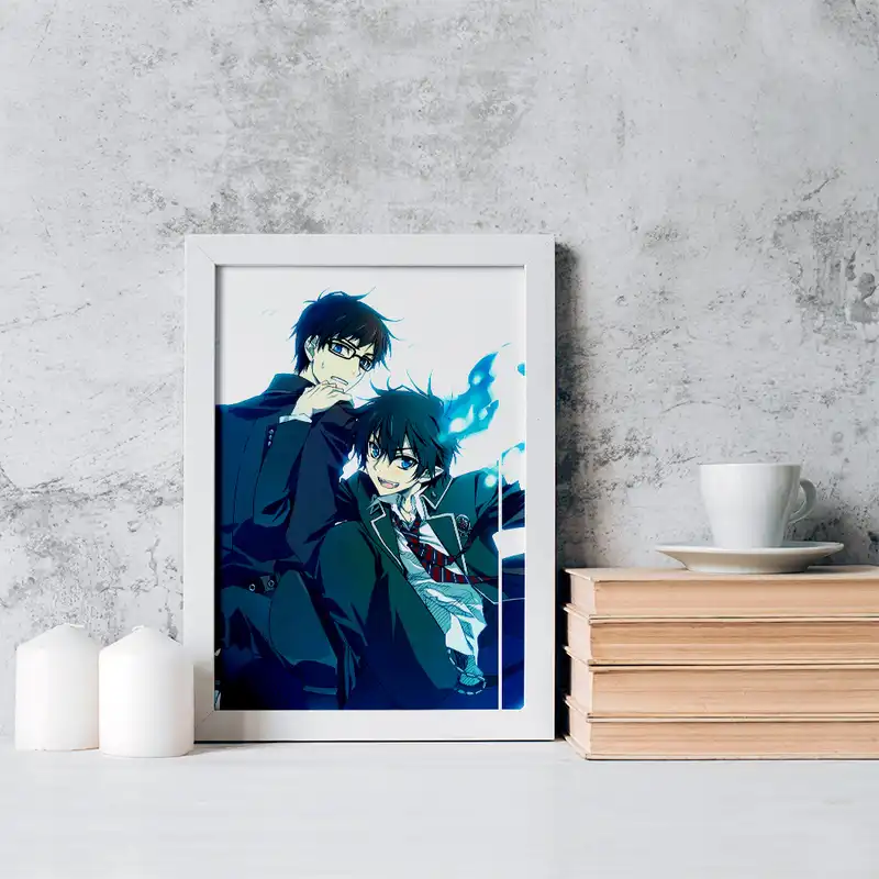 تابلو خندالو مدل رین و یوکیو انیمه جنگیر آبی کد 16362