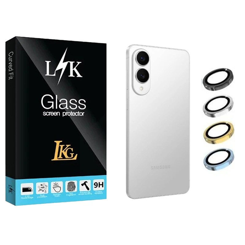 محافظ لنز دوربین ال کا جی مدل LKK Ringi مناسب برای گوشی موبایل سامسونگ Galaxy S25 Edge 5G