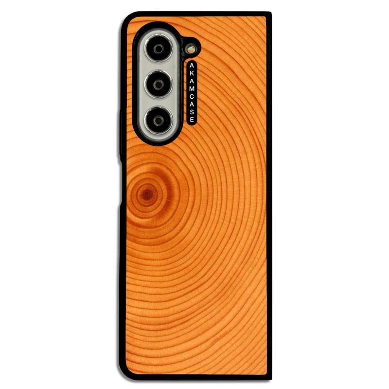 کاور آکام مدل AMC-WSGZFOLD5-WOOD-24 مناسب برای گوشی موبایل سامسونگ Galaxy Z Fold 5