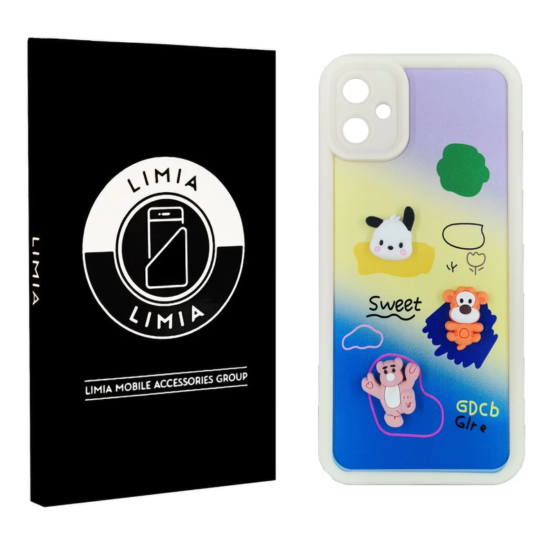 کاور لیمیا مدل فانتزی لنزدار ژله ای طرح عروسکی برجسته مناسب برای گوشی موبایل سامسونگ Galaxy A05