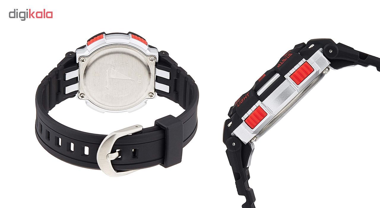 ساعت مچی دیجیتالی کیو اند کیو مدل m149j001y به همراه دستمال مخصوص برند کلین واچ -  - 4