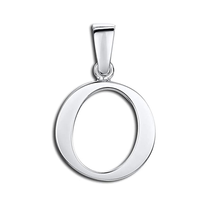 آویز گردنبند نقره مدل حرف O