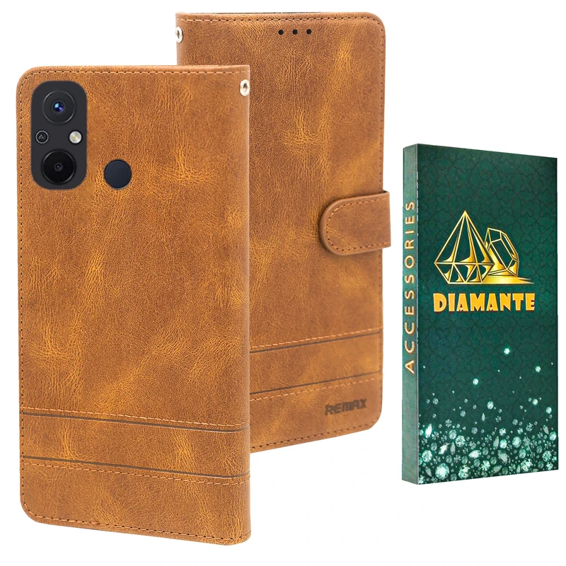 کیف کلاسوری دیامانته مدل Remax gn مناسب برای گوشی موبایل شیائومی Redmi 12C
